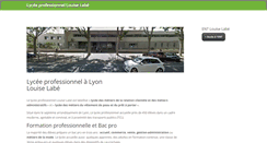 Desktop Screenshot of lycee-louiselabe.org