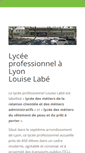 Mobile Screenshot of lycee-louiselabe.org